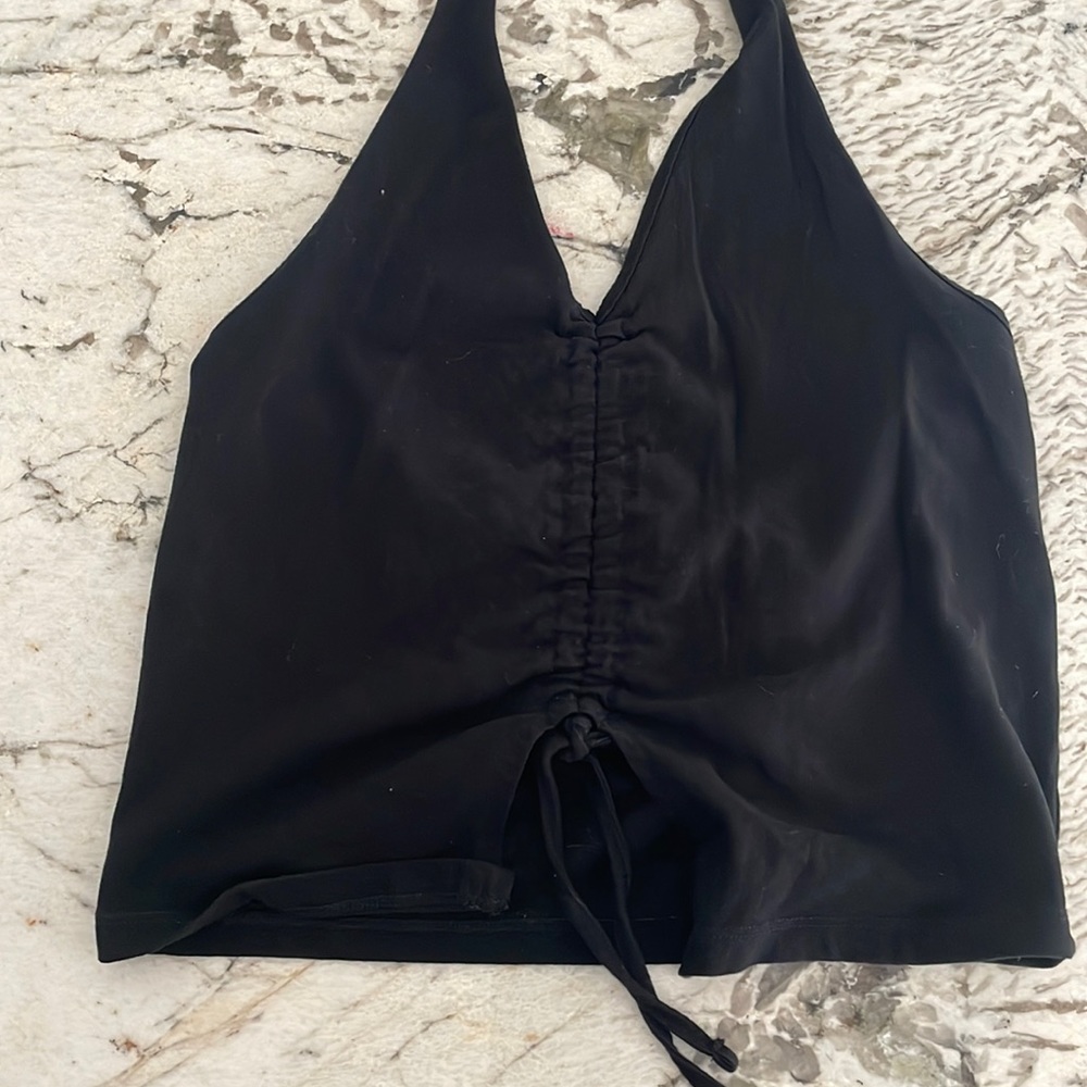 Black halter top